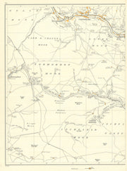 YORKSHIRE Inchfield Moor Todmorden Carr Craggs Cornholme Portsmouth 1935 map