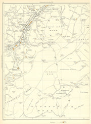 YORKS Eastwood Withens Moor Langfield Common Stoodley Pike Callis Wood 1935 map