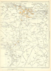 YORKSHIRE Blackwood Crowhill Hove Yard Wood Cragg Vale Mytholmroyd 1935 map