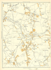 YORKSHIRE Stanley Field Head Outwood Lofthouse Snowhill Wrenthorpe 1935 map