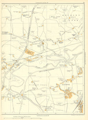 YORKSHIRE Methley Hall Altofts Newland Lee Mt Lake Lock Stanley 1935 old map