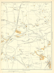 YORKSHIRE Methley Hall Altofts Newland Lee Mt Lake Lock Stanley 1935 old map