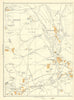 YORKSHIRE Fryston Park Ferrybridge New town Monkhill Brotherton Water 1935 map