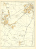 PONTEFRACT Purston Ackworth Featherstone Fox Covert King's Mead 1935 old map