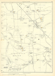 YORKSHIRE Mill Wood Stapleton Park Cridling Sod Wall Brockadale Stubbs 1935 map
