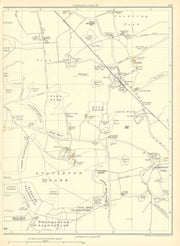 YORKSHIRE Mill Wood Stapleton Park Cridling Sod Wall Brockadale Stubbs 1935 map