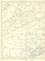 YORKS Slaithwaite Moor Cupwith Hill Worts Hill Garside Hey Shaw Heys 1935 map