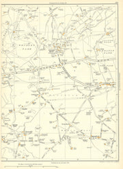 YORKSHIRE Linfit Burton Royd Thorncliff Grange Moor Whitley Park 1935 old map
