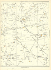 YORKSHIRE Linfit Burton Royd Thorncliff Grange Moor Whitley Park 1935 old map