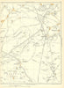 YORKSHIRE Bretton Netherton Painthorpe Calder Grove Crigglestone 1935 old map