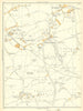CRIGGLESTONE Woolley Durkar Newmillerdam Chapelthorpe Milnthorpe 1935 old map