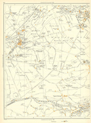 HONLEY Upperthong Netherthong Wilshaw Meltham Mills Crosland Edge 1935 old map