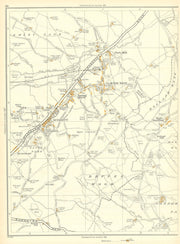 CLAYTON WEST Deffer Wood Clayton West Park Mill Scissett High Hoyland 1935 map