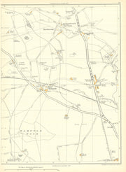 YORKSHIRE Hampole Skelbrooke Skellow Adwick le Street Robin Hoods Well 1935 map