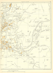 YORKSHIRE Saddleworth Uppermill Greenfield Chew Hills Tunstead Dobcross 1935 map