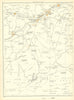 YORKSHIRE Holmbridge Long Walls Hinchliffe Mill Holme Dobb Upperthong 1935 map