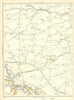 YORKS Penistone Hoylandswaine Mustard Hill Clough Green Raw Cawthorne 1935 map