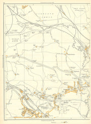 DARFIELD Low Valley Snape Hill Edderthorpe Cudworth Wombwell Ardsley 1935 map