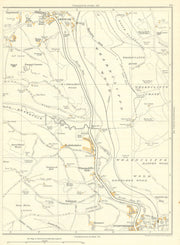 YORKSHIRE Deepcar Wharncliffe Side Brightholmlee Onesacre Oughtibridge 1935 map