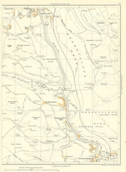 YORKSHIRE Deepcar Wharncliffe Side Brightholmlee Onesacre Oughtibridge 1935 map