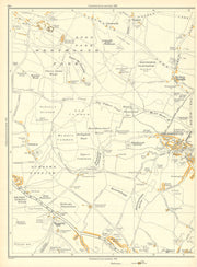 ROTHERHAM Greasebrough Wingfield Kimberworth Park Nether Haugh 1935 old map