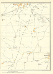 YORKSHIRE Conisbrough Parks Crookhill Micklebring Braithwell Clifton 1935 map