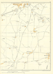 YORKSHIRE Conisbrough Parks Crookhill Micklebring Braithwell Clifton 1935 map
