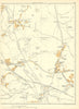 YORKSHIRE Catcliffe Treeton Orgreave Aughton Swallownest Woodhouse Mill 1935 map