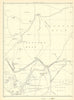 YORKSHIRE Grindleford Burbage Hathersage Moors Upper Padley Oxhay Wood 1935 map