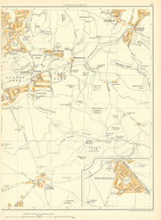 SHEFFIELD Dronfield Coal Aston Frecheville Gleadless Norton Woodseats 1935 map