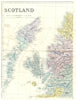 SCOTLAND. North West sheet - Western Isles Hebrides Skye. Bacon 1895 old map