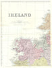 IRELAND. North West sheet. Mayo Sligo. Bacon 1895 old antique map plan chart