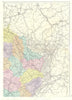 FRANCE. North East sheet. Lorraine Franche-Comté Burgundy. Bacon 1895 old map