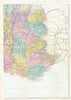 FRANCE. South East. Provence-Alpes-Côte d'Azur Rhône-Alpes. Bacon 1895 old map