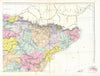 SPAIN North East. Catalonia Aragon Navarre Rioja Basque Country. Bacon 1895 map
