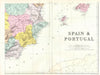 SPAIN SW. Murcia Valencia Castile La Mancha Balearic islands. Bacon 1895 map