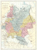 RUSSIA IN EUROPE. Ukraine Belarus Lithuania Latvia Estonia. Bacon 1895 old map