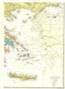AEGEAN. GREECE Cyclades Candia Crete Sporades Dodecanese. Bacon 1895 old map