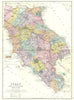 ITALY CENTRAL. Emilia,Tuscany,Marches Umbria & Rome. Bacon 1895 old map