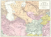 CENTRAL ASIA. Uzbekistan Afghanistan Turkmenistan Iran Persia. Bacon 1895 map