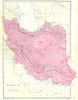 PERSIA. Iran. Bacon 1895 old antique vintage map plan chart