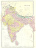 INDIA & SRI LANKA. Ceylon Andaman Nicobar Maldives Laccadives. Bacon 1895 map