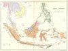 EAST INDIES. Philippines Indonesia Malaysia Thailand Cambodia. Bacon 1895 map