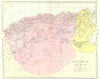 ALGERIA TUNISIA. Algeria and Tunis. Bacon 1895 old antique map plan chart