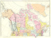 CANADA. North America North sheet. Dominion of Canada Greenland. Bacon 1895 map