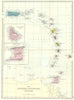 WEST INDIES. Leeward & Windward Islands; Inset Barbados Trinidad.Bacon 1895 map