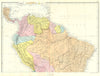 SOUTH AMERICA.North sheet.Brazil Peru Ecuador Colombia Venezuela Bacon 1895 map