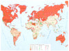 AFRICA. in World economy and trade. Agriculture mineral commodities 1973 map