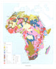 AFRICA. Geology 1973 old vintage map plan chart