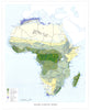 AFRICA. climatic zones. Equatorial Tropical Desert Mediterranean  1973 old map